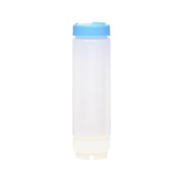 Tablecraft 24 oz Invertatop™ Squeeze Bottle w/ Light Blue Cap 24SVLBLEC